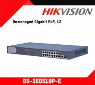 Boshqarilmaydigan PoE switch DS-3E0518P-E/M